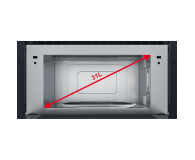 Kuchenka mikrofalowa Whirlpool AMW 734 IX Srebrna 1000W Grill - 1457977 - zdjęcie 4
